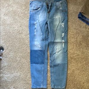 High waisted mom jeans